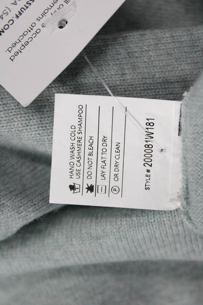 Repeat Unisex Pullover Floral Gray Wool Cashmere Crew Neck Long Sleeve Size 2XS