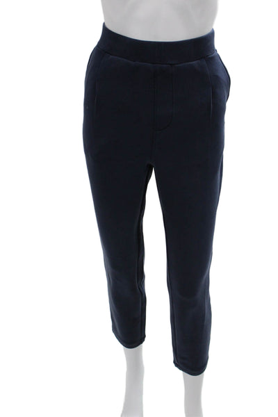 MPG Women Dark Blue Cropped Ankle Pants Size M