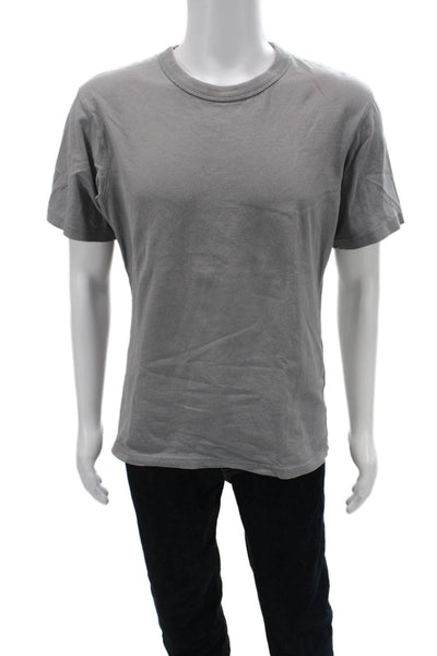 Uniqlo Mens Gray Cotton Crew Neck Short Sleeve Classic T-Shirt Size M