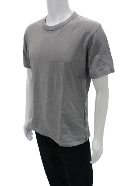 Uniqlo Mens Gray Cotton Crew Neck Short Sleeve Classic T-Shirt Size M