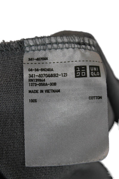 Uniqlo Mens Gray Cotton Crew Neck Short Sleeve Classic T-Shirt Size M