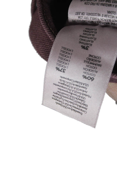 Mother Womens Cropped Skinny Jeans Brown High Rise Button Fly Size 24