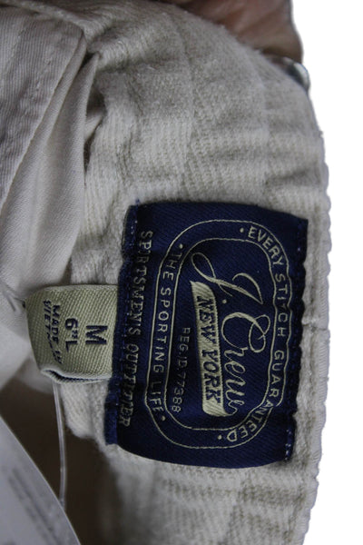 J Crew Mens Chino Shorts Beige Button Closure Size M