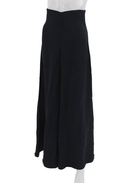 A.W.A.K.E Womens Maxi Pants Dark Blue 97% Viscose 3% Elastane Size 24