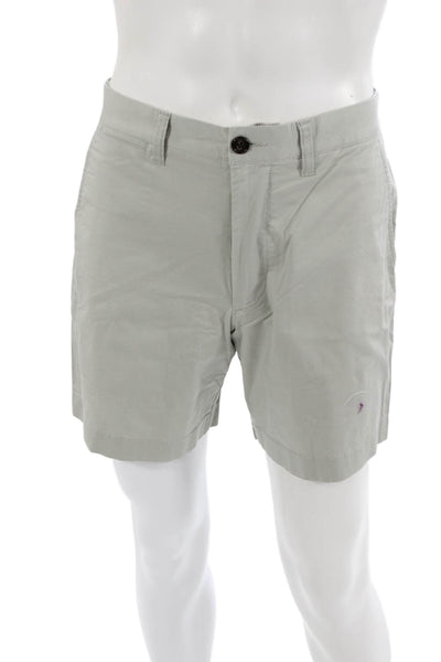 J Crew Mens Chino Shorts Gray 98% Cotton 2% Elastane Size 29