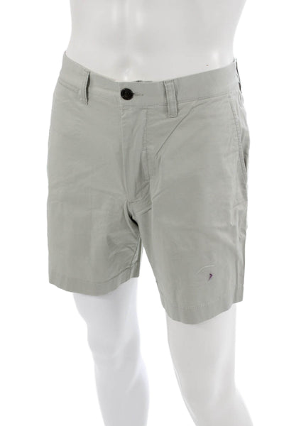 J Crew Mens Chino Shorts Gray 98% Cotton 2% Elastane Size 29