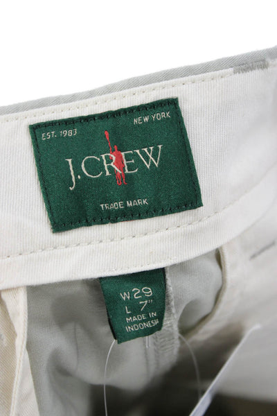 J Crew Mens Chino Shorts Gray 98% Cotton 2% Elastane Size 29