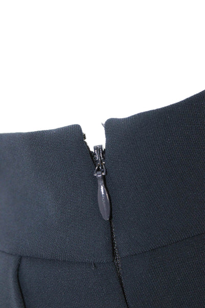 J Crew Womens Dark Blue Cropped Ankle Dress Pants 100% Polyester Zip Size 8