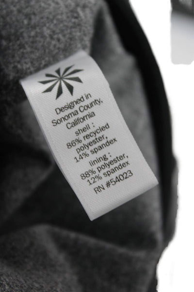 Athleta Unisex Sweatpants Dark Gray Drawstring 86% Recycled Polyester Size 10