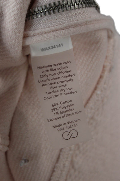 Calia Women Pullover Sweatshirt Beige Crew Neck Long Sleeve Size L