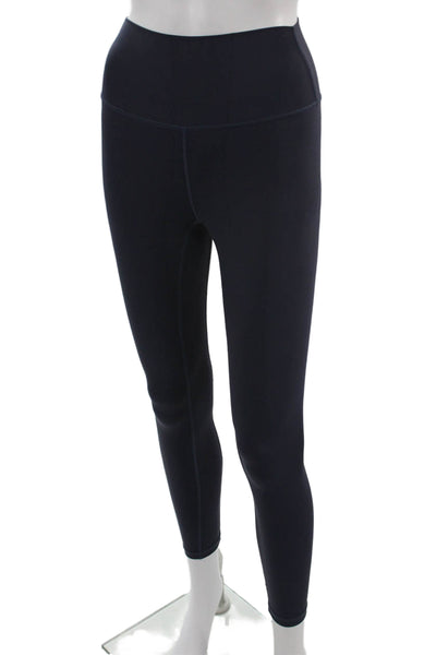 Allfenix Women Ankle Leggings Dark Blue Nylon Spandex Size XS