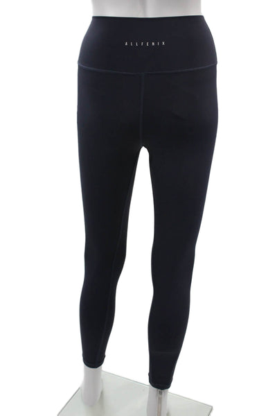 Allfenix Women Ankle Leggings Dark Blue Nylon Spandex Size XS