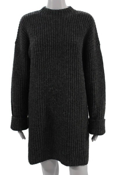 Lovers + Friends Unisex Dark Gray Pullover Sweater Long Sleeve Size M