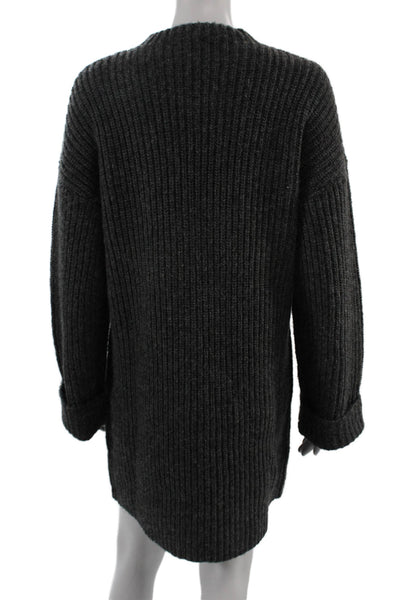 Lovers + Friends Unisex Dark Gray Pullover Sweater Long Sleeve Size M