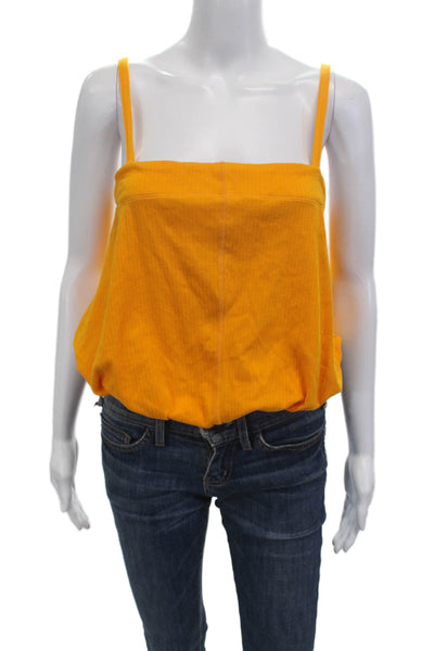 Intimately Free People Women Camisole Orange Square Neck Sleeveless Size M