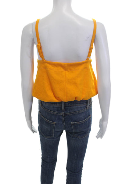 Intimately Free People Women Camisole Orange Square Neck Sleeveless Size M