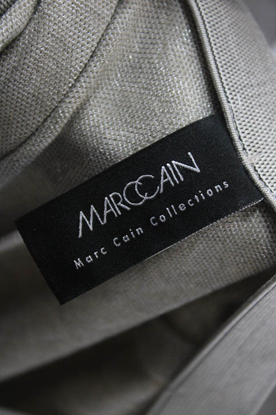 Marccain Womens Dress Pants Beige Geometric 30in Inseam Size 2