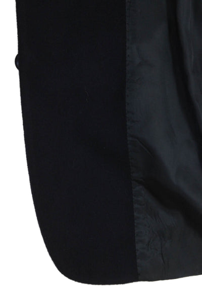 Fioravanti Mens Dark Blue Wool Cashmere Blazer Collared Button Solid Size L