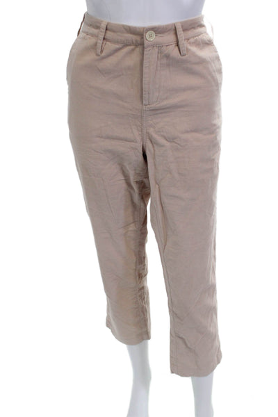 G1 All Purpose Goods Womens Cropped Chino Pants Beige Cotton Size 4
