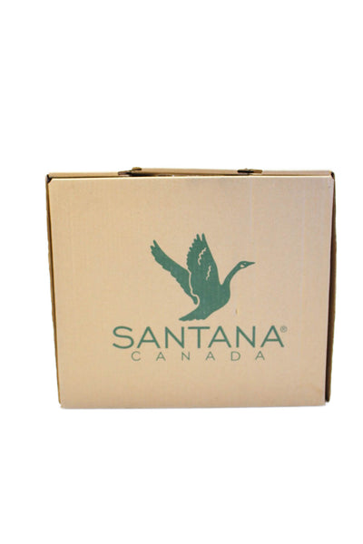 Santana Canada Womens Leather Lace Up Hazel Ankle Boots Black Size 9 Wide