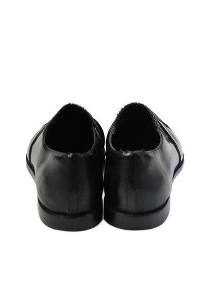 Loeffler Randall Womens Leather Slide On Dress Shoe Loafers Black Size 5.5 B