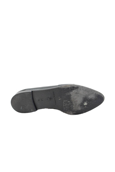 Loeffler Randall Womens Leather Slide On Dress Shoe Loafers Black Size 5.5 B