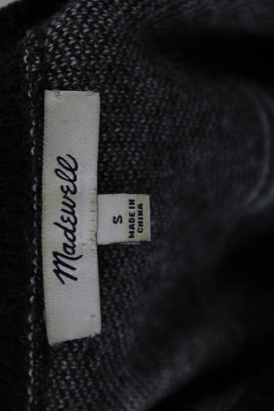 Madewell Unisex Black Pullover Sweater Merino Wool Alpaca Size S