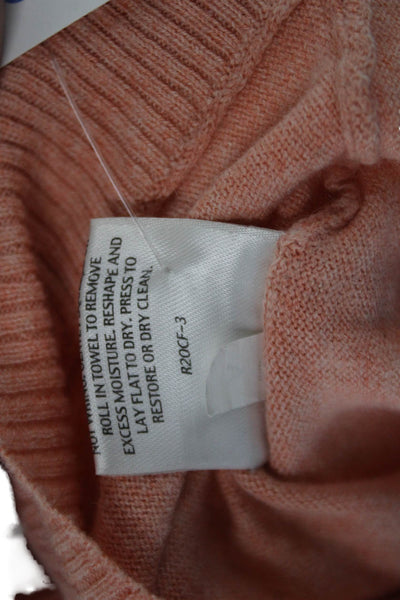 Eileen Fisher Unisex Pullover Pink Organic Cotton Cashmere Long Sleeve Size M