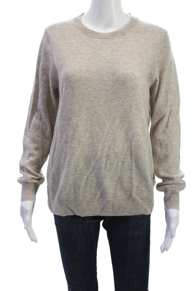 Nordstrom Unisex Pullover Beige Crew Neck Long Sleeve Size M