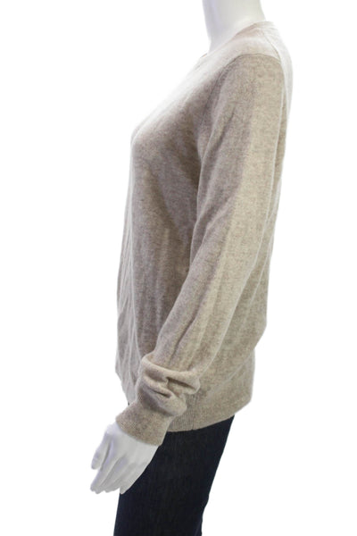 Nordstrom Unisex Pullover Beige Crew Neck Long Sleeve Size M