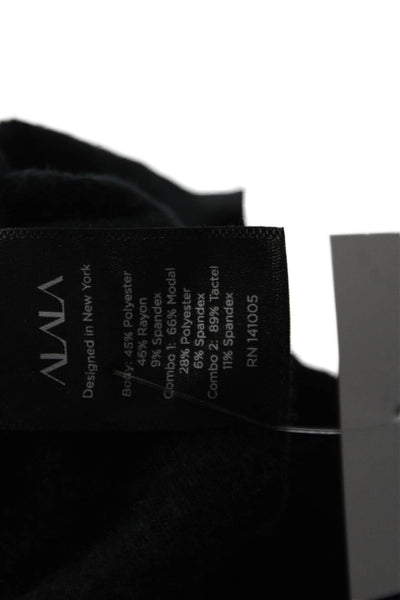 ALALA Womens Drawstring Waist Jogger Sweatpants Black Size Extra Small