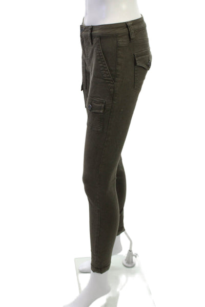 Joie Jeans Womens Ankle Cargo Pants Brown Cotton Mid Rise Size 26