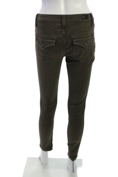 Joie Jeans Womens Ankle Cargo Pants Brown Cotton Mid Rise Size 26