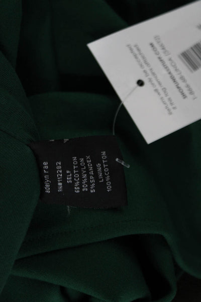 Adelyn Rae Womens Bodycon Wrap Dress Green V Neck Sleeveless Size XS