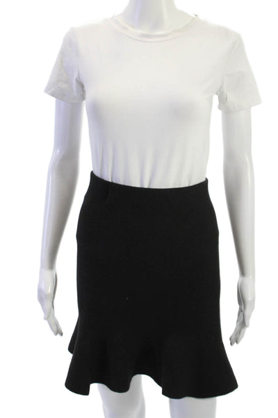 Zara Basic Collection Womens Black Flare Mini Skirt Polyester Size S