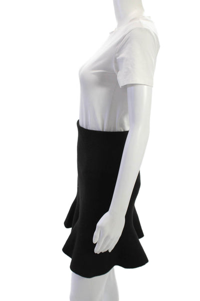 Zara Basic Collection Womens Black Flare Mini Skirt Polyester Size S