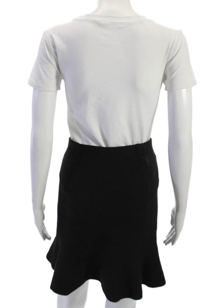 Zara Basic Collection Womens Black Flare Mini Skirt Polyester Size S