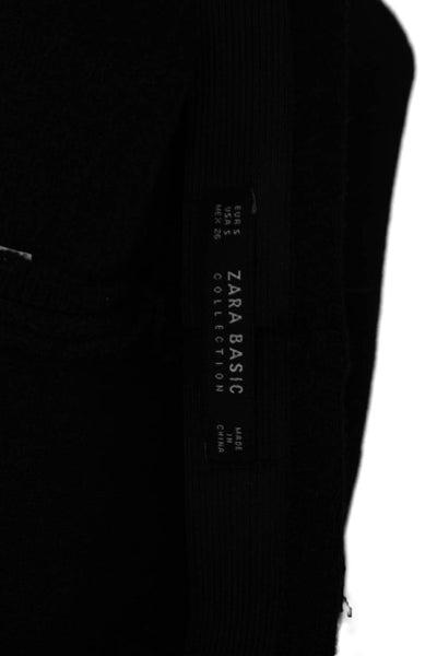 Zara Basic Collection Womens Black Flare Mini Skirt Polyester Size S