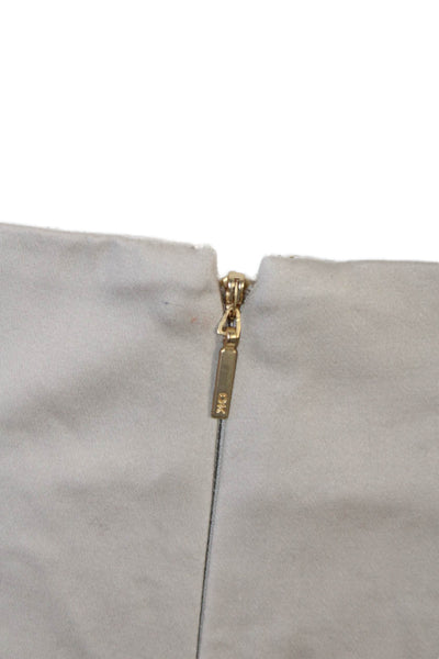 Donna Karan New York Women Khaki Chinos Beige Zip 27 Inseam Cotton Size 2