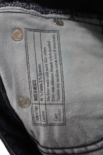 Banana Republic Womens Dark Blue Bootcut Jeans Button Low Rise Size 25