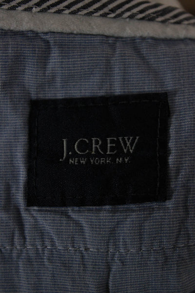 J Crew Mens Chino Shorts Gray 100% Cotton Button Closure Size 34W