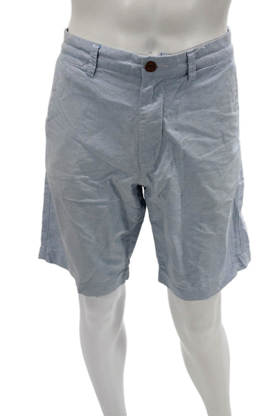 J Crew Mens Light Blue Cotton Chino Shorts Size 34W