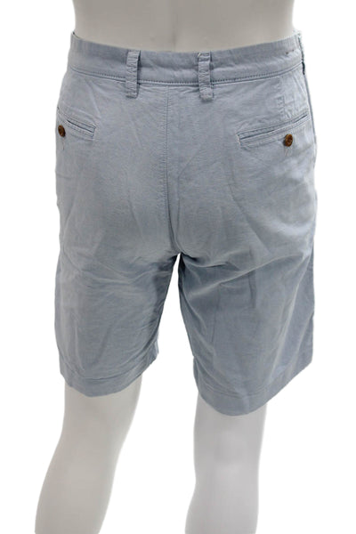 J Crew Mens Light Blue Cotton Chino Shorts Size 34W