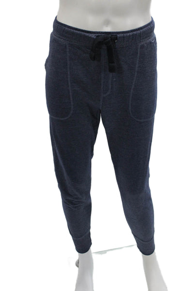 Cotton On Mens Dark Blue Aztec Jogger Sweatpants Cotton Drawstring Size M