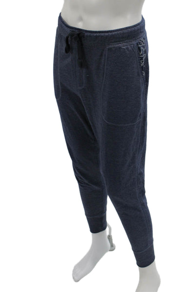Cotton On Mens Dark Blue Aztec Jogger Sweatpants Cotton Drawstring Size M