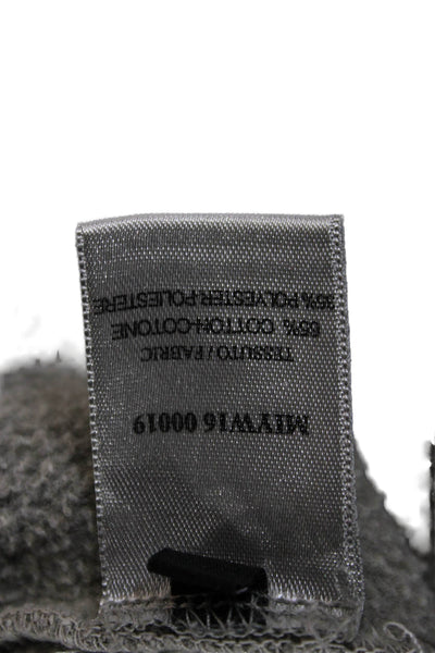 David Naman Unisex Pullover Sweatshirt Gray Crew Neck Designer Size XL