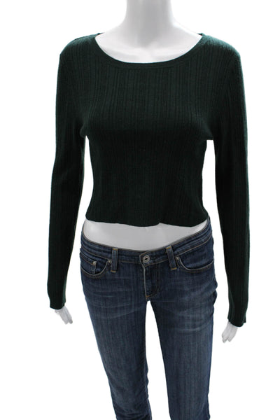 House of Harlow 1960 Unisex Green Pullover Sweater Long Sleeve Size M