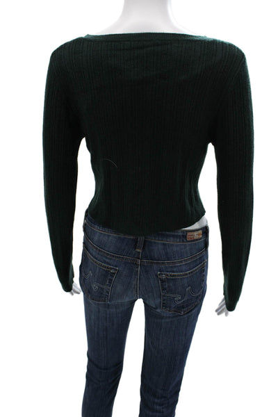 House of Harlow 1960 Unisex Green Pullover Sweater Long Sleeve Size M