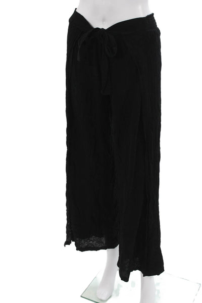 Becca Womens Black Drawstring Rayon Beach Pants Size 24