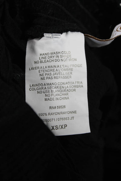 Becca Womens Black Drawstring Rayon Beach Pants Size 24